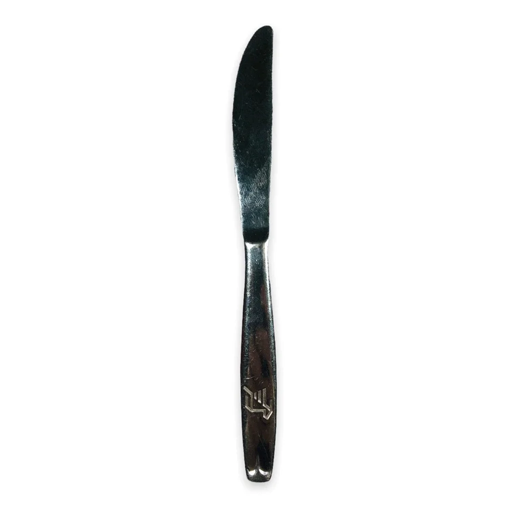 Vintage Cyprus Airways Colonial Dinner Knife Stainless Steel‎ Airlines Plane 7